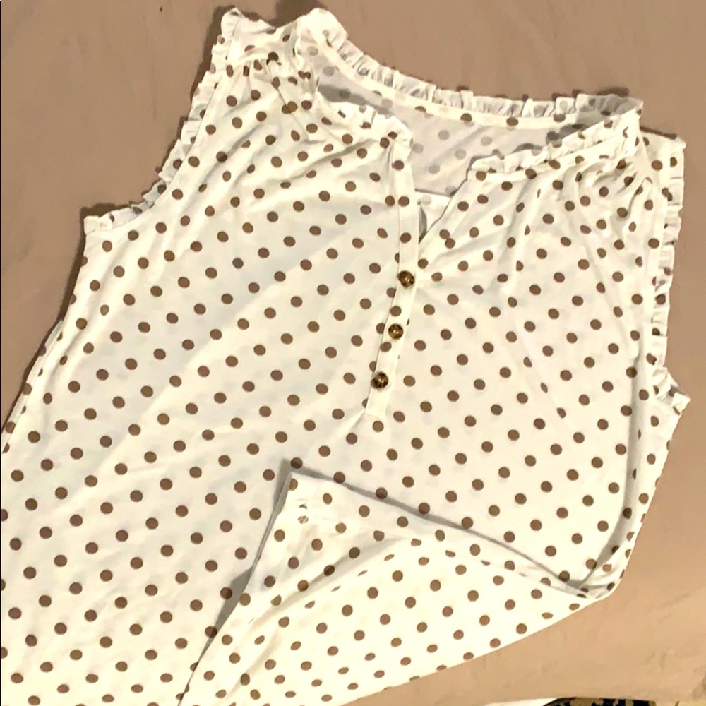 Polka dot tank top